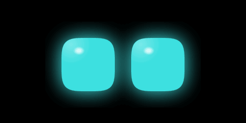 ClauLi's eyes reacting on the real device — cyan to amber to red by usage